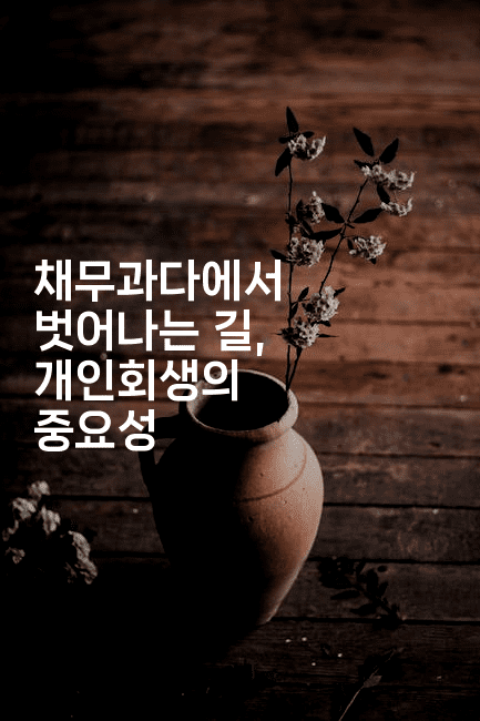 채무과다에서 벗어나는 길, 개인회생의 중요성