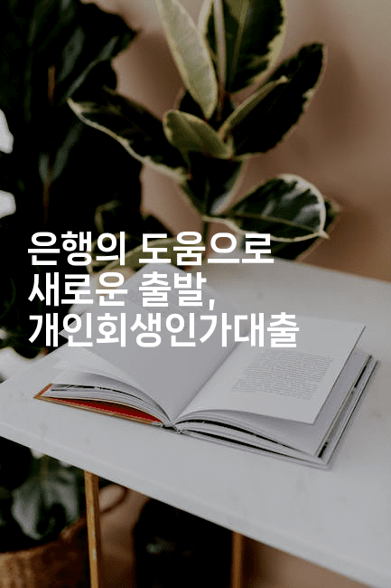 은행의 도움으로 새로운 출발, 개인회생인가대출-베란따